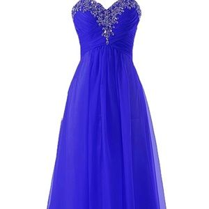 Royal blue dress only worn once in good condition
